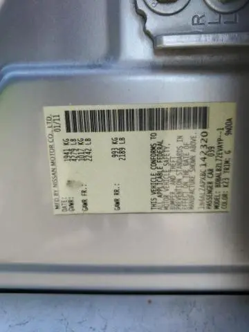 2011 NISSAN ALTIMA BASE  