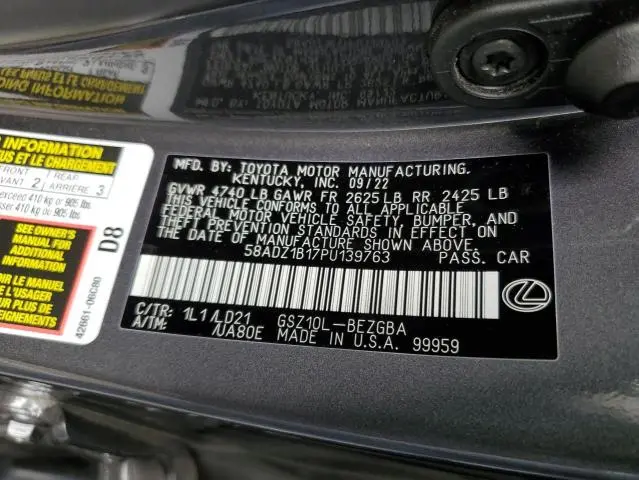 2023 LEXUS ES 350 BASE  