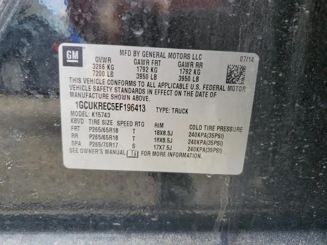2014 CHEVROLET SILVERADO K1500 LT  