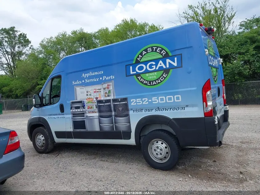 2019 RAM PROMASTER 1500 HIGH ROOF 136 WB