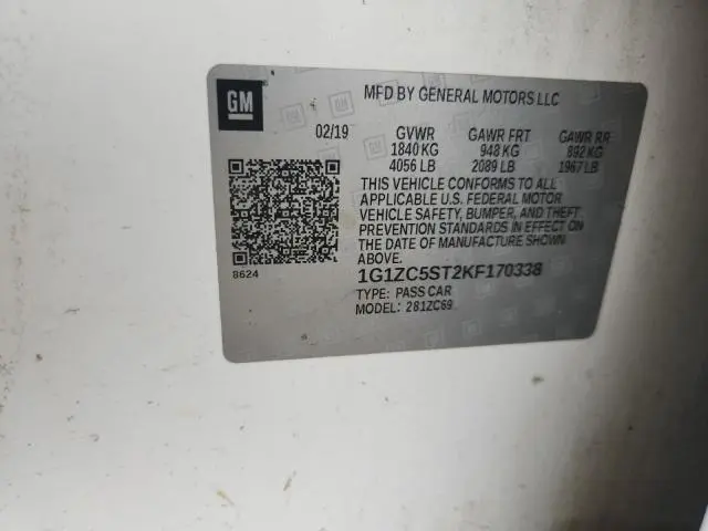 2019 CHEVROLET MALIBU LS  