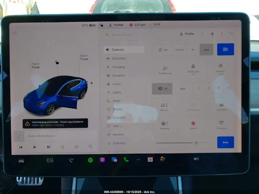 2019 TESLA MODEL 3 LONG RANGE/MID RANGE/STANDARD RANGE/STANDARD RANGE PLUS