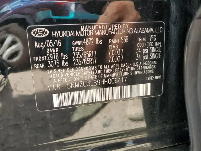 2017 HYUNDAI SANTA FE SPORT   