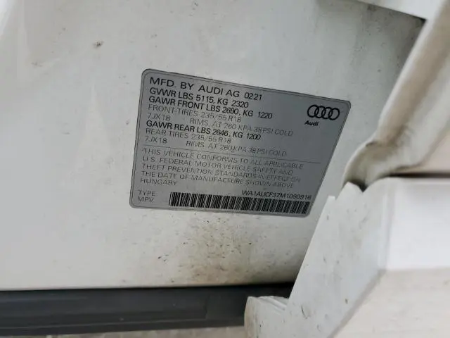 2021 AUDI Q3 PREMIUM 40  