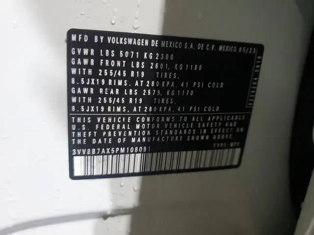 2023 VOLKSWAGEN TIGUAN SE R-LINE BLACK  