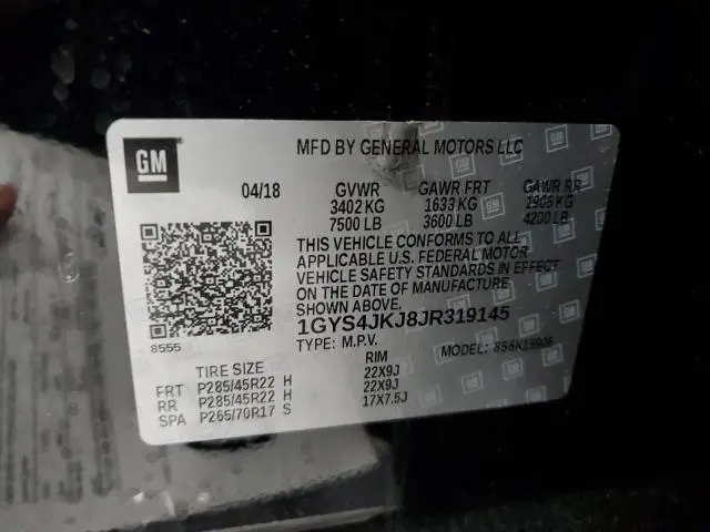 2018 CADILLAC ESCALADE ESV PREMIUM LUXURY  