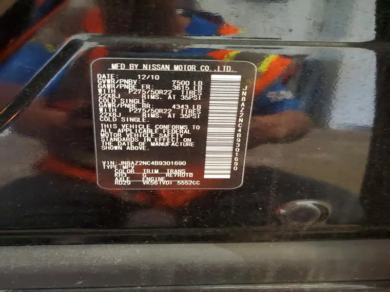 2011 INFINITI QX56 BASE  