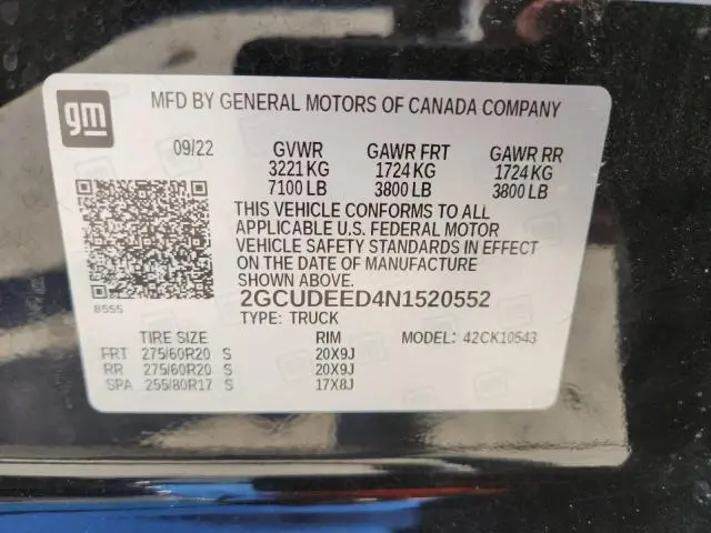 2022 CHEVROLET SILVERADO K1500 RST  