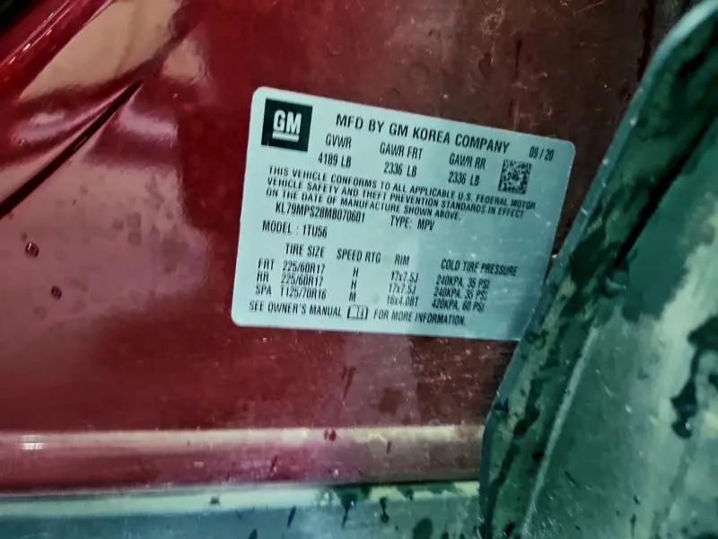 2021 CHEVROLET TRAILBLAZER LT  