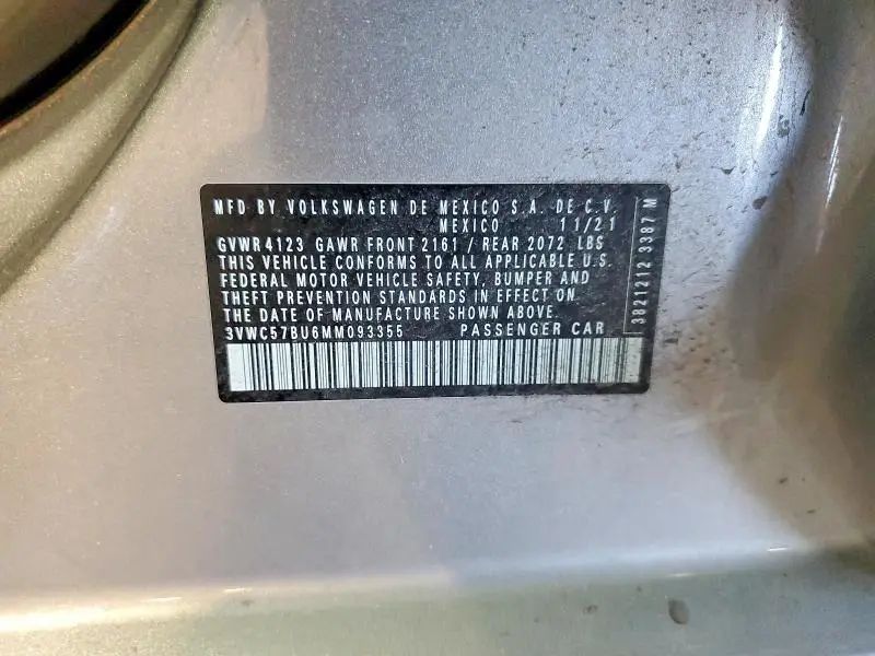 2021 VOLKSWAGEN JETTA S  