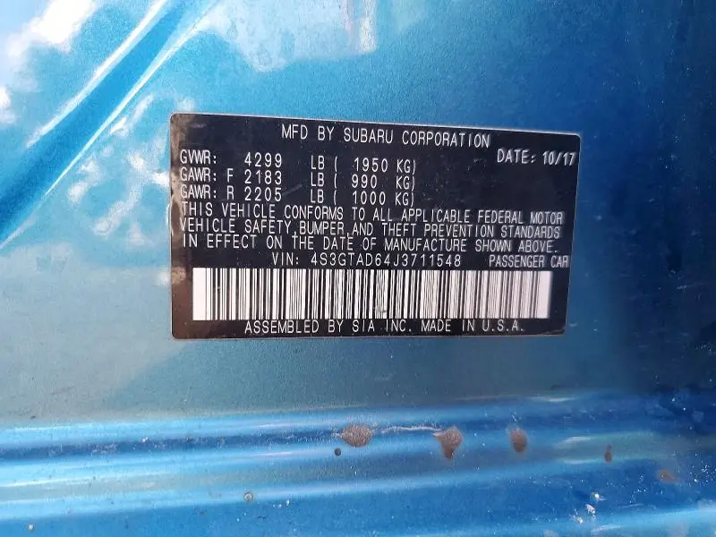 2018 SUBARU IMPREZA PREMIUM PLUS  