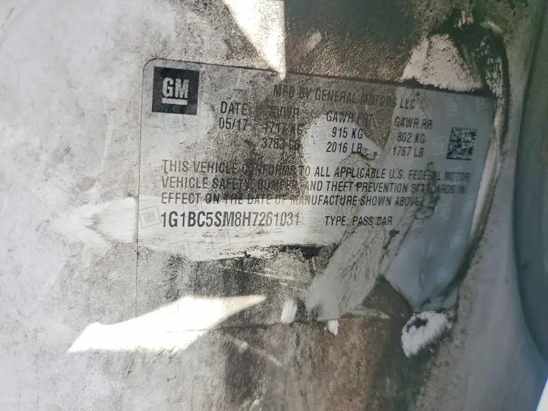 2017 CHEVROLET CRUZE LS  