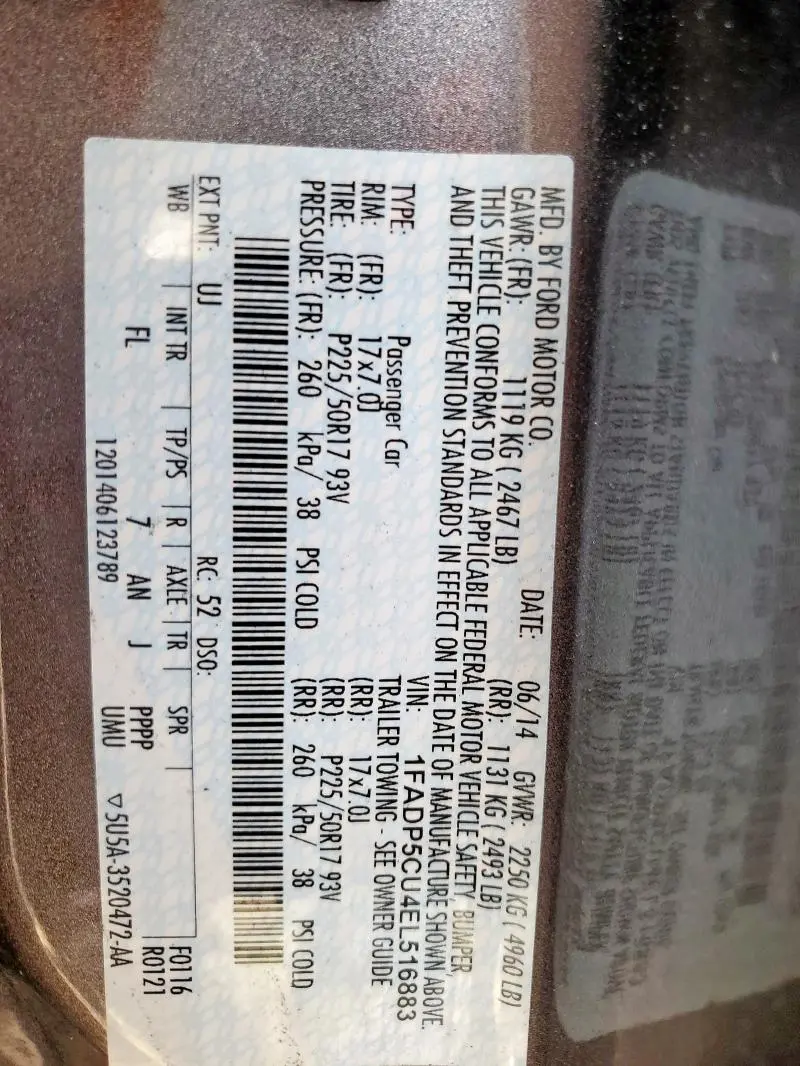 2014 FORD C-MAX PREMIUM  