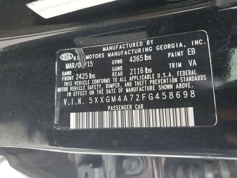 2015 KIA OPTIMA LX  