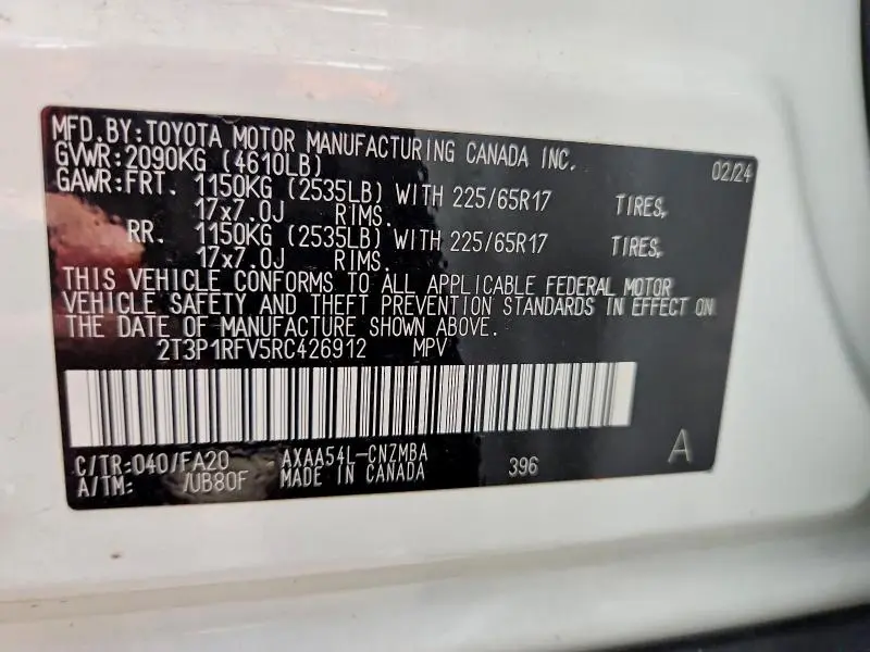 2024 TOYOTA RAV4 XLE  