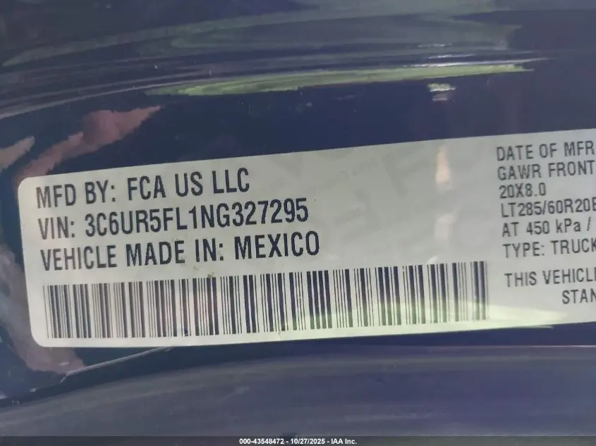 2022 RAM 2500 LARAMIE  4X4 6'4 BOX