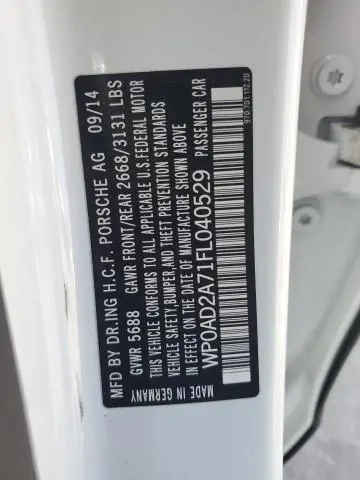 2015 PORSCHE PANAMERA SE HYBRID  