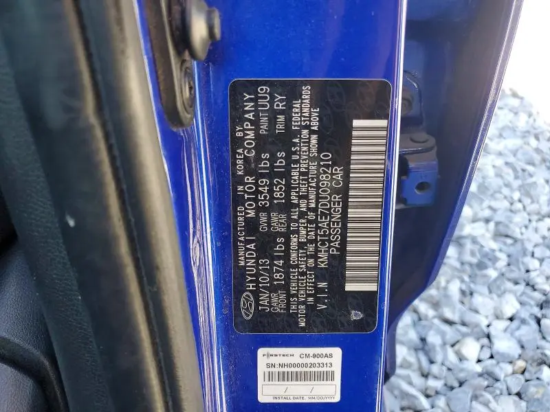 2013 HYUNDAI ACCENT GS  