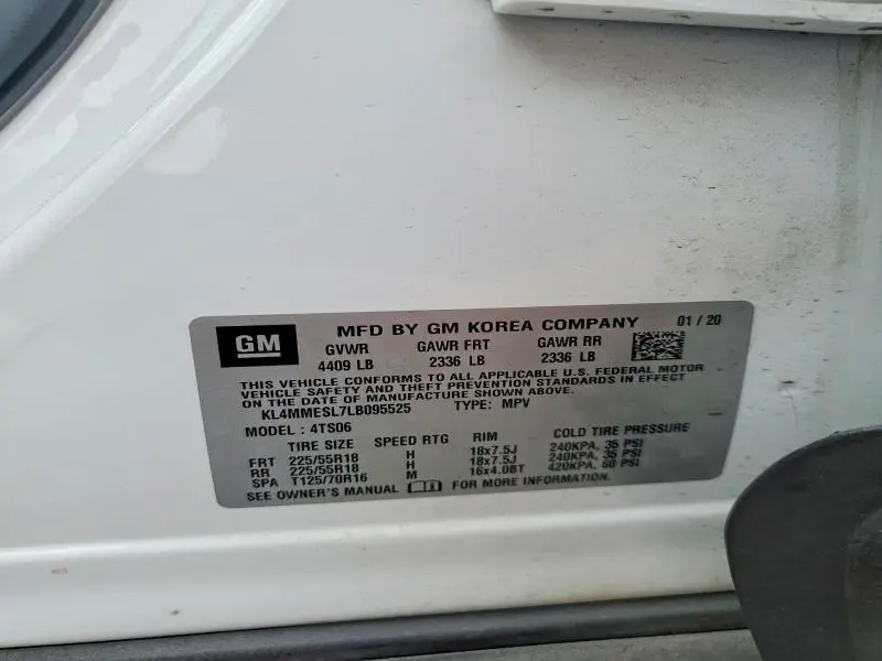 2020 BUICK ENCORE GX SELECT  