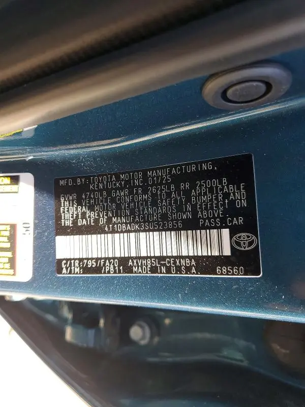 2025 TOYOTA CAMRY LE  