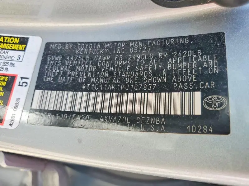 2023 TOYOTA CAMRY LE  