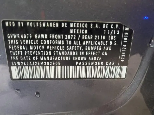2014 VOLKSWAGEN JETTA BASE  