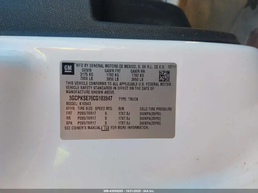 2012 CHEVROLET SILVERADO 1500 LT