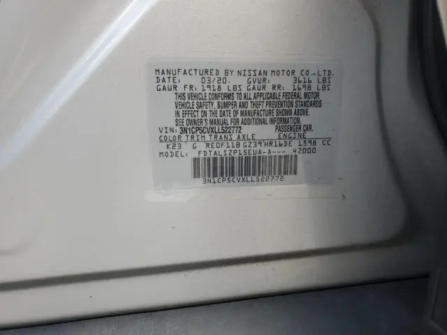 2020 NISSAN KICKS SV  