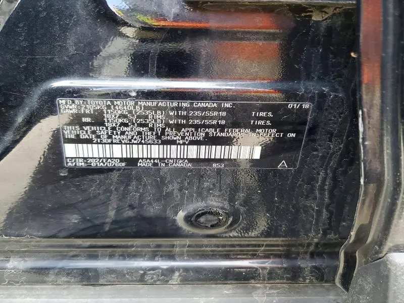 2018 TOYOTA RAV4 LIMITED  