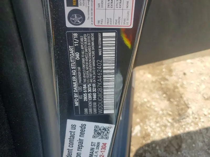 2019 MERCEDES-BENZ S 560 4MATIC  