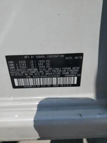 2018 SUBARU IMPREZA   