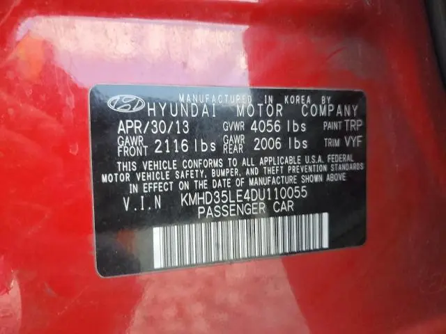 2013 HYUNDAI ELANTRA GT 