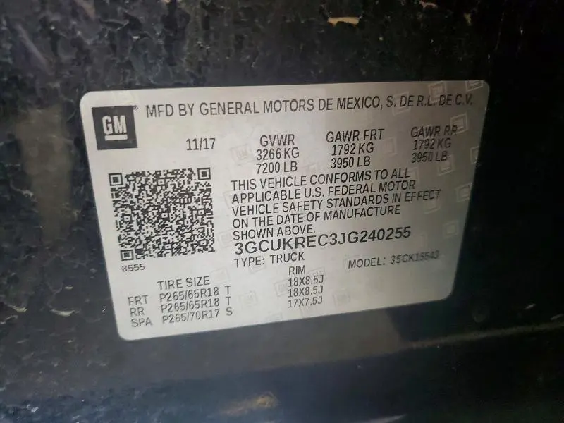 2018 CHEVROLET SILVERADO K1500 LT  