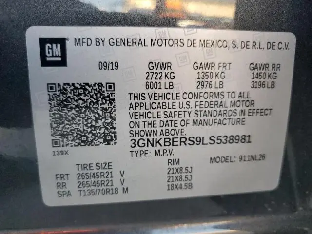 2020 CHEVROLET BLAZER RS  