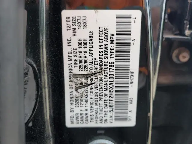 2010 HONDA ACCORD CROSSTOUR EXL  