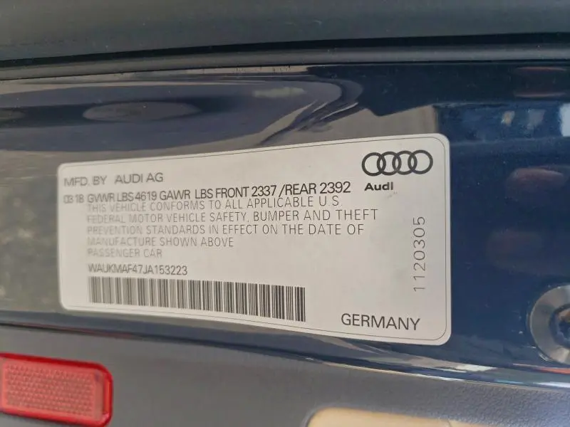 2018 AUDI A4 PREMIUM  