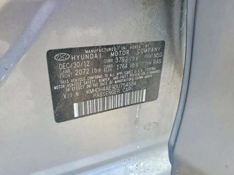 2013 HYUNDAI ELANTRA GLS  