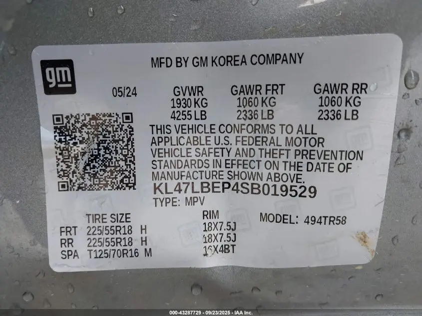 2025 BUICK ENVISTA SPORT TOURING FWD