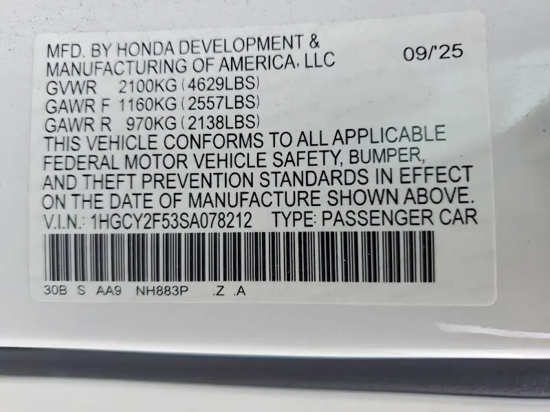 2025 HONDA ACCORD HYBRID SPORT  