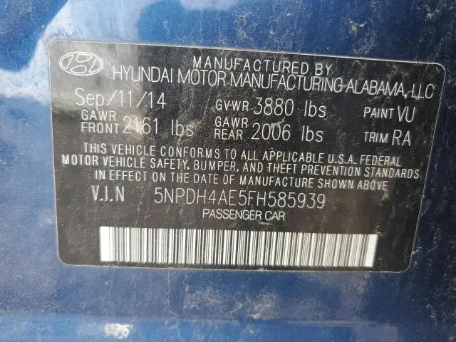 2015 HYUNDAI ELANTRA SE