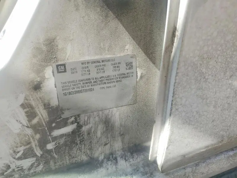 2016 CHEVROLET CRUZE LS  