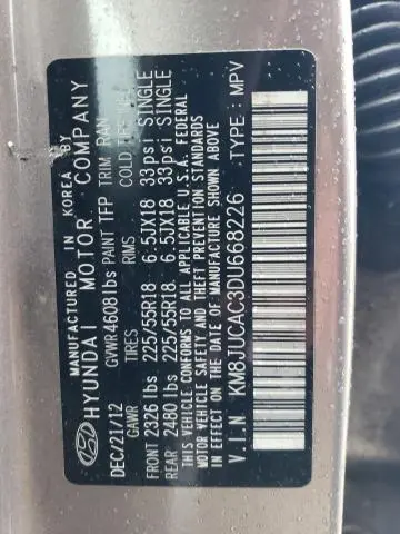 2013 HYUNDAI TUCSON GLS  