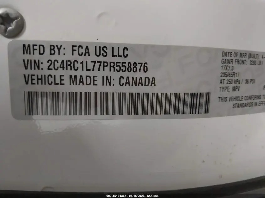 2023 CHRYSLER PACIFICA HYBRID TOURING L