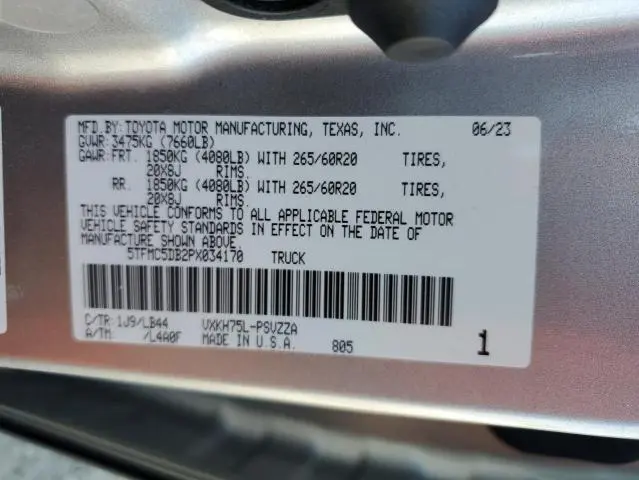 2023 TOYOTA TUNDRA CREWMAX PLATINUM  