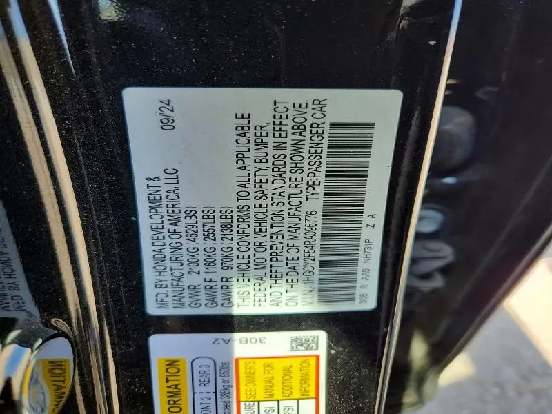 2024 HONDA ACCORD HYBRID SPORT  