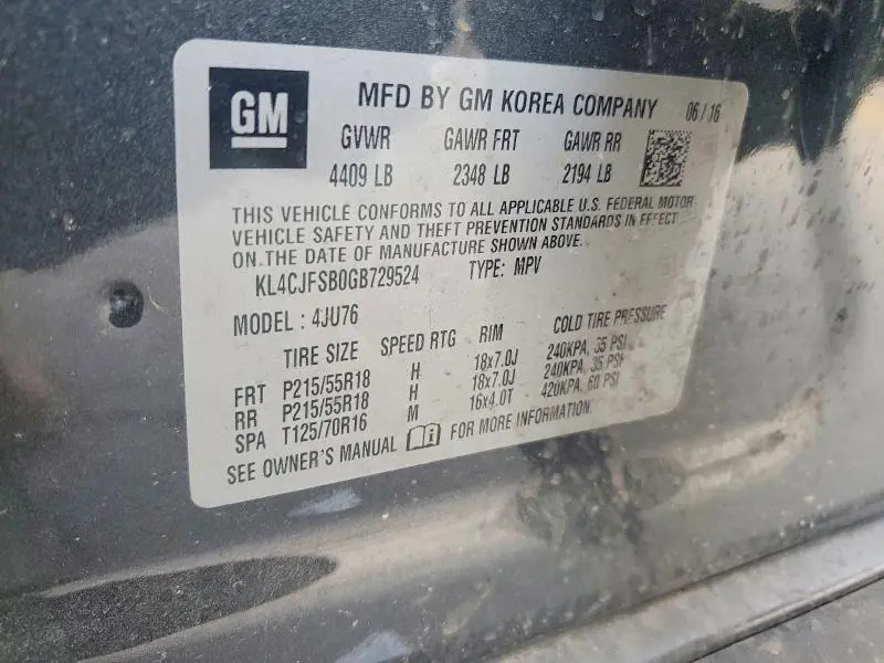 2016 BUICK ENCORE CONVENIENCE  