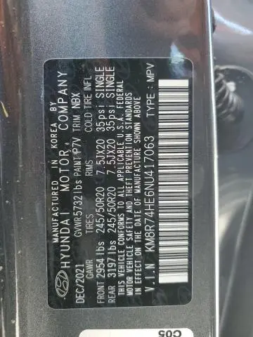 2022 HYUNDAI PALISADE CALLIGRAPHY  