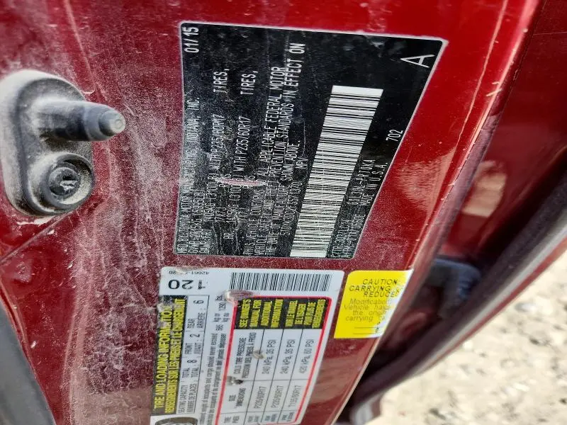 2015 TOYOTA SIENNA XLE 8-PASSENGER  