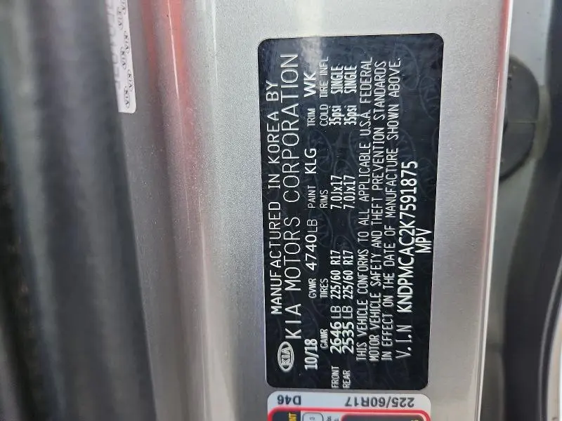 2019 KIA SPORTAGE LX  