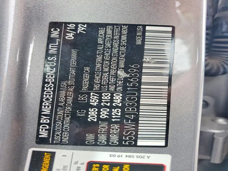 2016 MERCEDES-BENZ C 300  